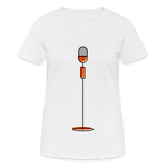 Camiseta mujer transpirable"microphone" - white