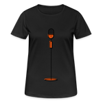 Camiseta mujer transpirable"microphone" - black