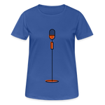 Camiseta mujer transpirable"microphone" - royal blue