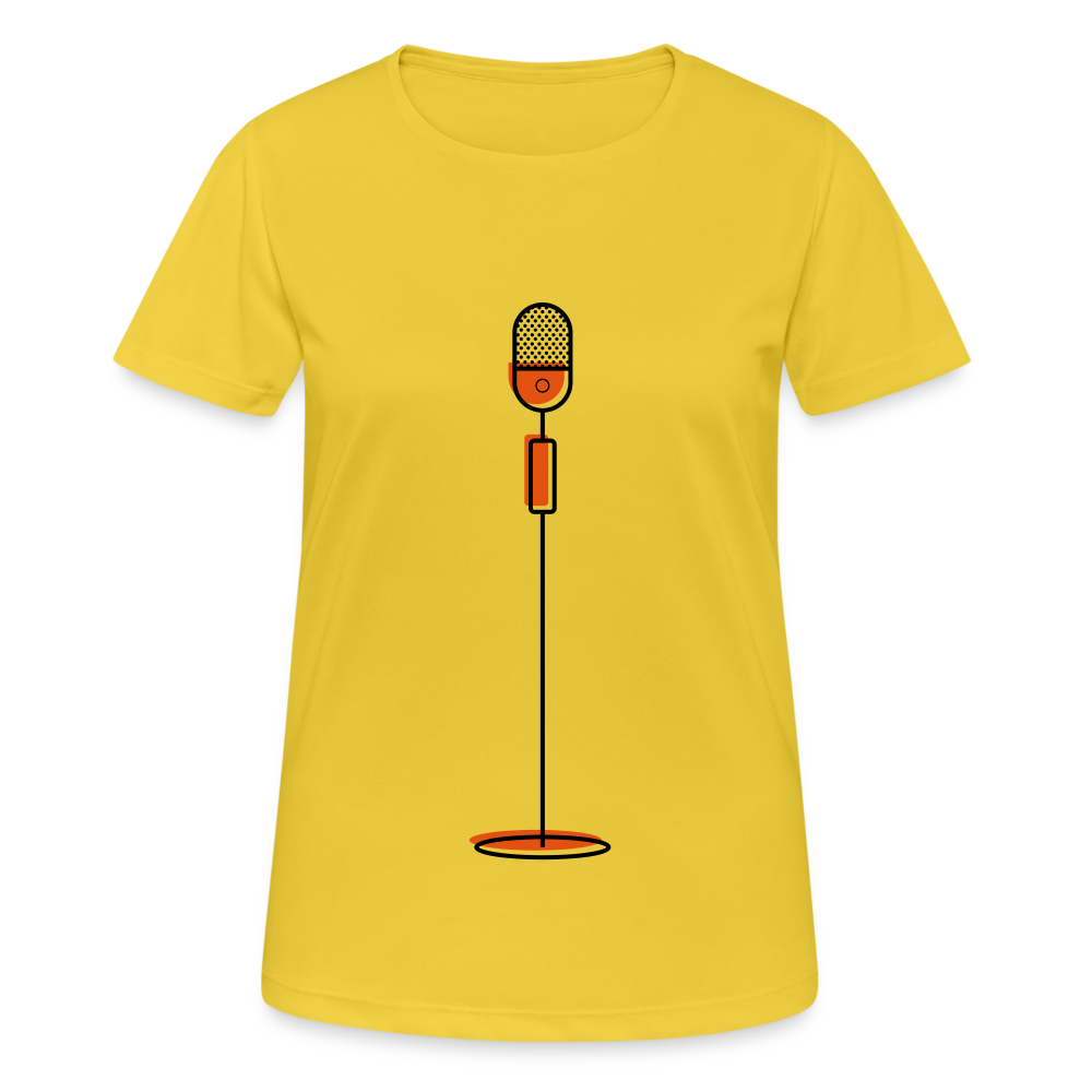 Camiseta mujer transpirable"microphone" - sunshine