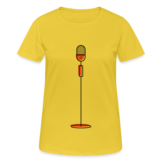 Camiseta mujer transpirable"microphone" - sunshine