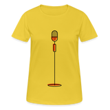 Camiseta mujer transpirable"microphone" - sunshine