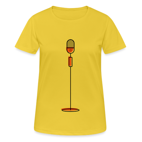 Camiseta mujer transpirable"microphone" - sunshine