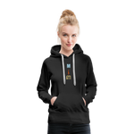 Sudadera con capucha premium para mujer"CD" - black