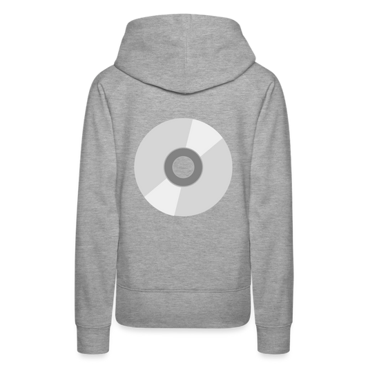 Sudadera con capucha premium para mujer"CD" - heather grey
