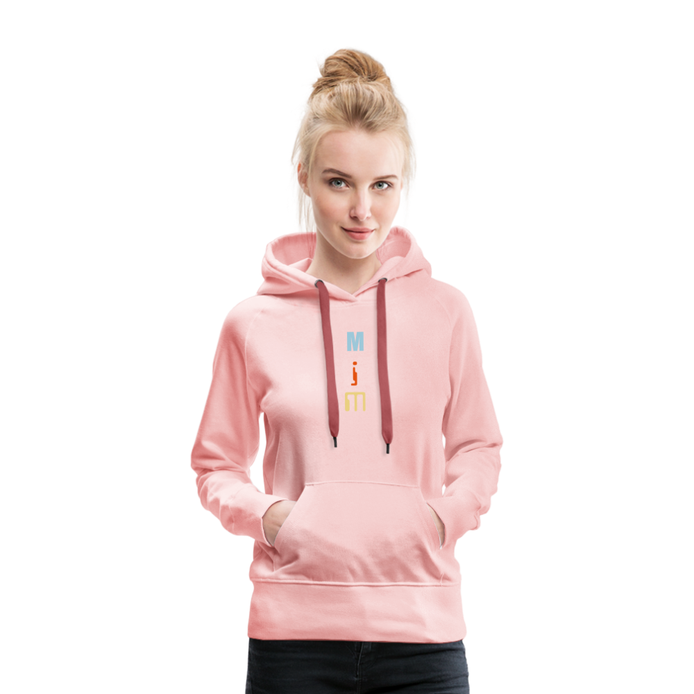 Sudadera con capucha premium para mujer"CD" - crystal pink