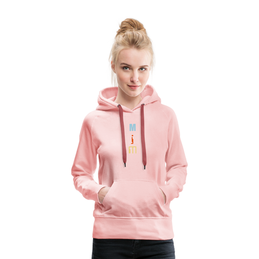 Sudadera con capucha premium para mujer"CD" - crystal pink