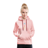 Sudadera con capucha premium para mujer"CD" - crystal pink