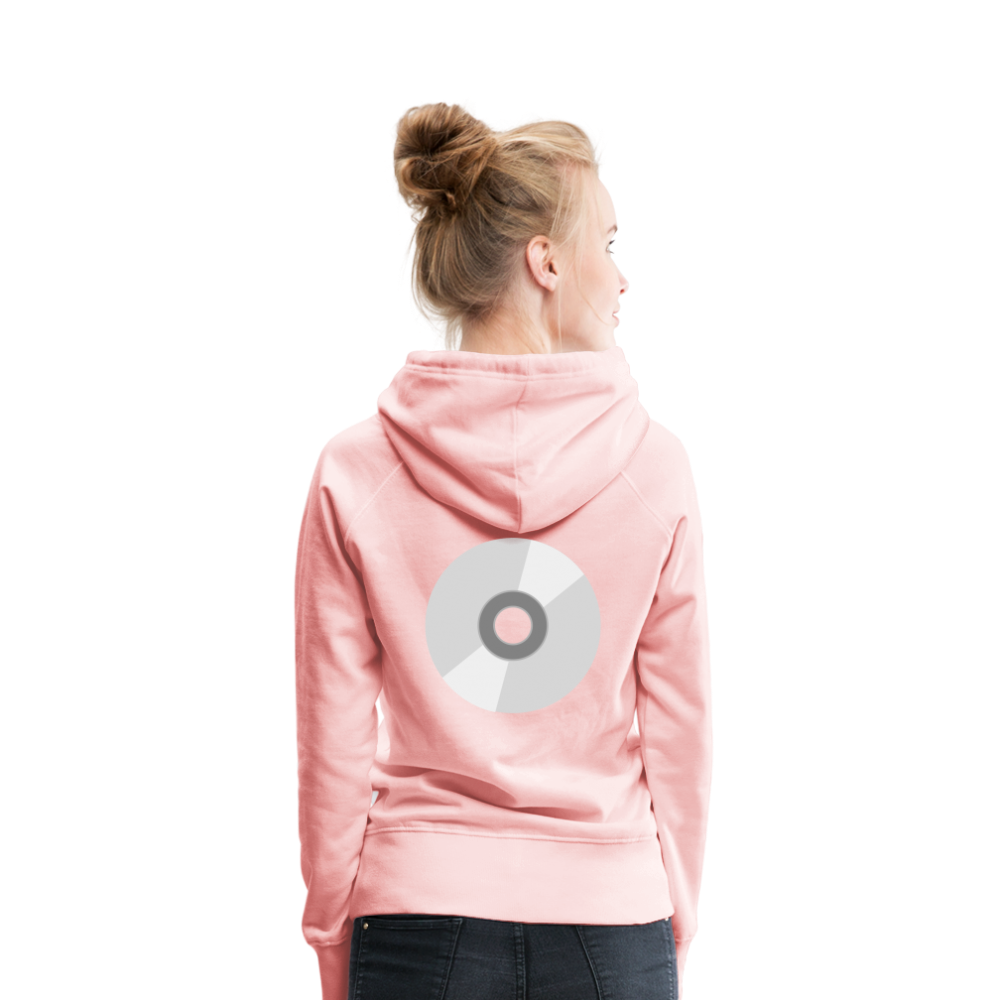 Sudadera con capucha premium para mujer"CD" - crystal pink