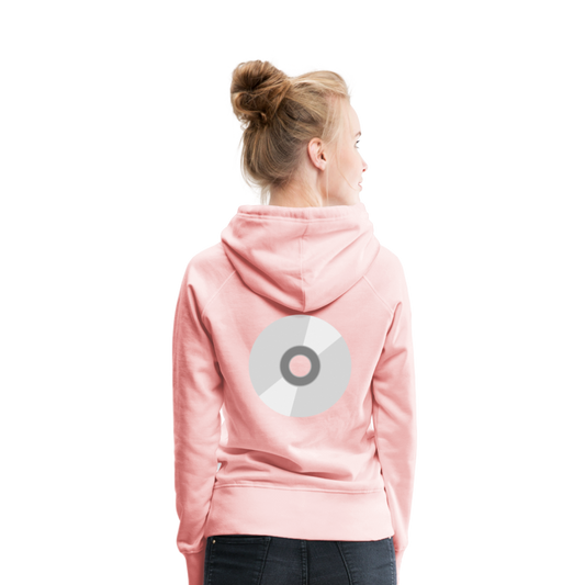 Sudadera con capucha premium para mujer"CD" - crystal pink