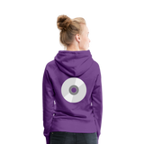 Sudadera con capucha premium para mujer"CD" - purple