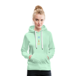 Sudadera con capucha premium para mujer"CD" - light mint