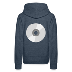 Sudadera con capucha premium para mujer"CD" - heather denim