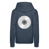 Sudadera con capucha premium para mujer"CD" - heather denim