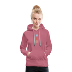 Sudadera con capucha premium para mujer"CD" - mauve