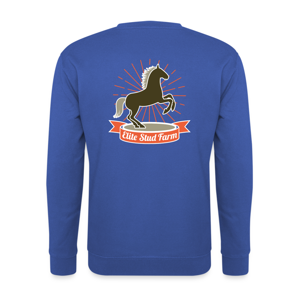 Sudadera unisex"horse design" - royal blue