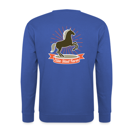 Sudadera unisex"horse design" - royal blue