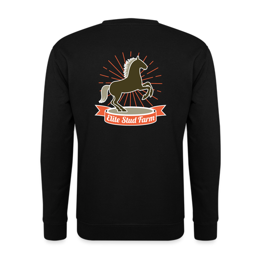 Sudadera unisex"horse design" - black