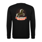 Sudadera unisex"horse design" - black