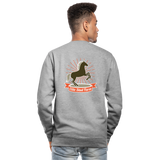 Sudadera unisex"horse design" - salt & pepper