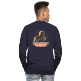 Sudadera unisex"horse design" - navy