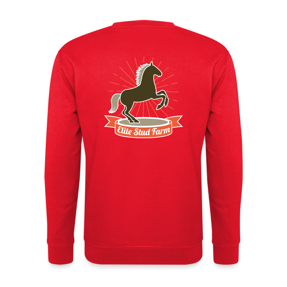 Sudadera unisex"horse design" - red