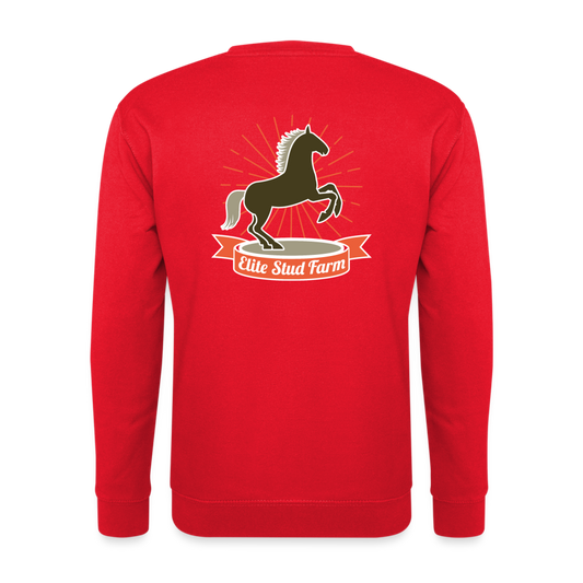Sudadera unisex"horse design" - red