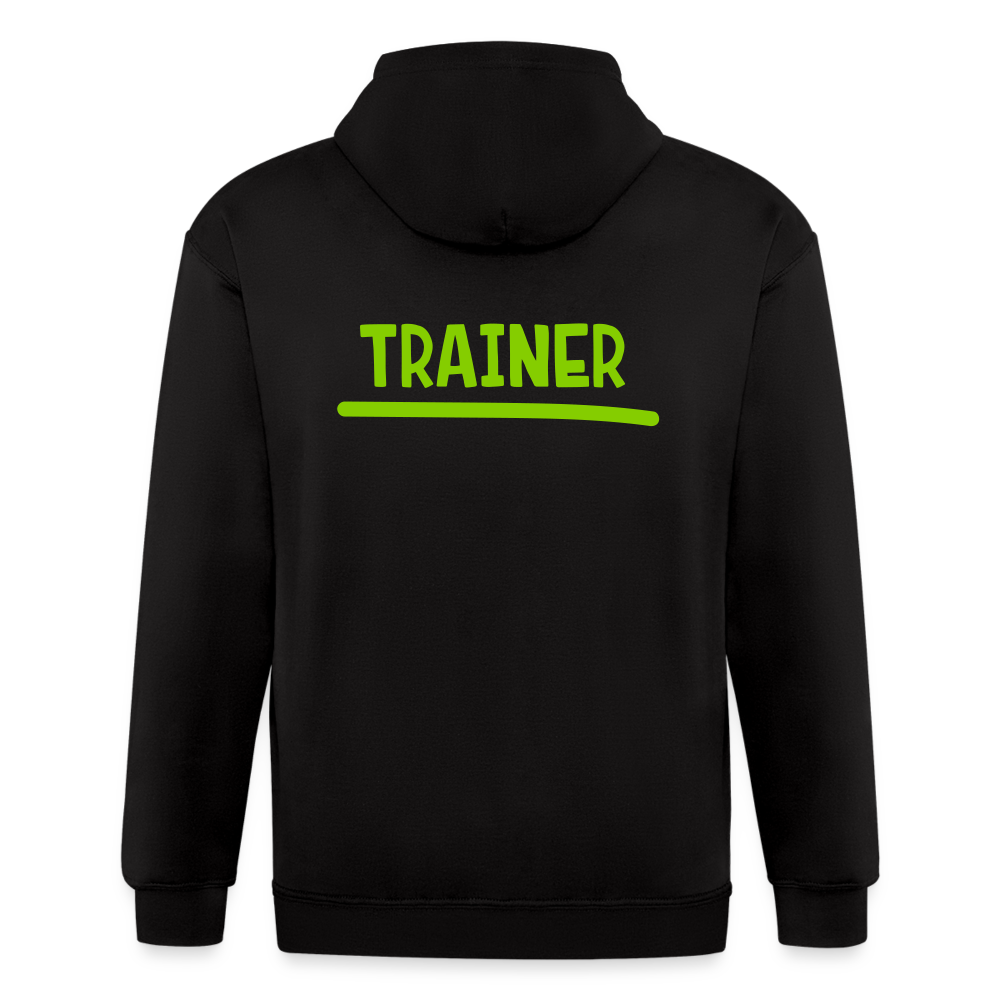 Chaqueta con capucha de alto gramaje para hombre"MJM Trainer" - black