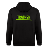 Chaqueta con capucha de alto gramaje para hombre"MJM Trainer" - black