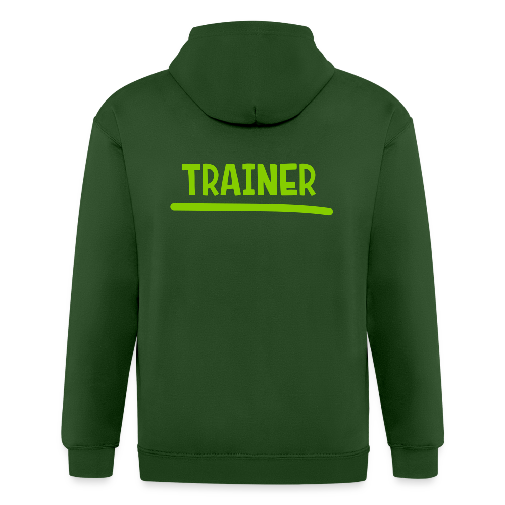 Chaqueta con capucha de alto gramaje para hombre"MJM Trainer" - forrest