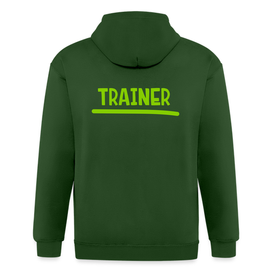 Chaqueta con capucha de alto gramaje para hombre"MJM Trainer" - forrest