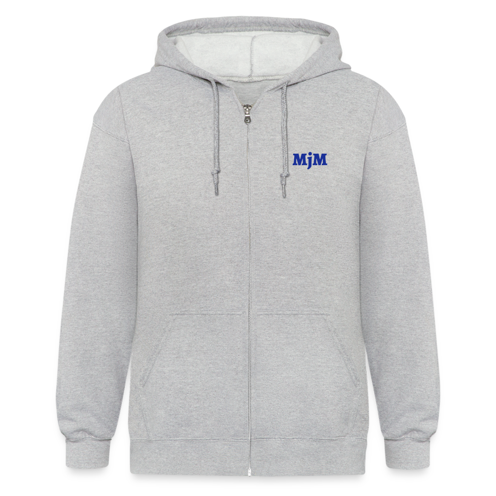 Chaqueta con capucha de alto gramaje para hombre"MJM Trainer" - heather grey