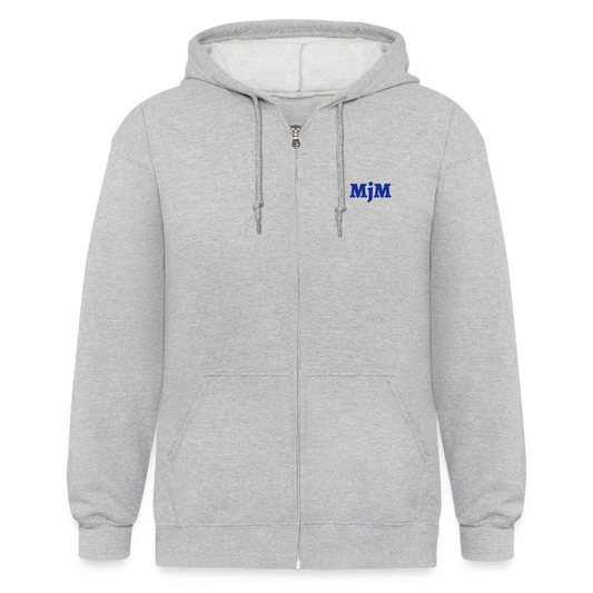 Chaqueta con capucha de alto gramaje para hombre"MJM Trainer" - heather grey