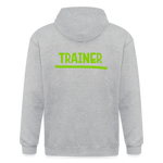 Chaqueta con capucha de alto gramaje para hombre"MJM Trainer" - heather grey