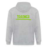 Chaqueta con capucha de alto gramaje para hombre"MJM Trainer" - heather grey