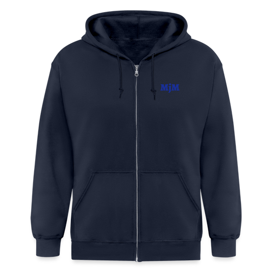 Chaqueta con capucha de alto gramaje para hombre"MJM Trainer" - navy