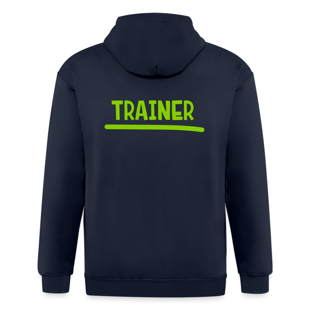 Chaqueta con capucha de alto gramaje para hombre"MJM Trainer" - navy