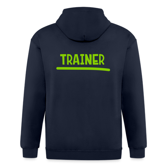 Chaqueta con capucha de alto gramaje para hombre"MJM Trainer" - navy