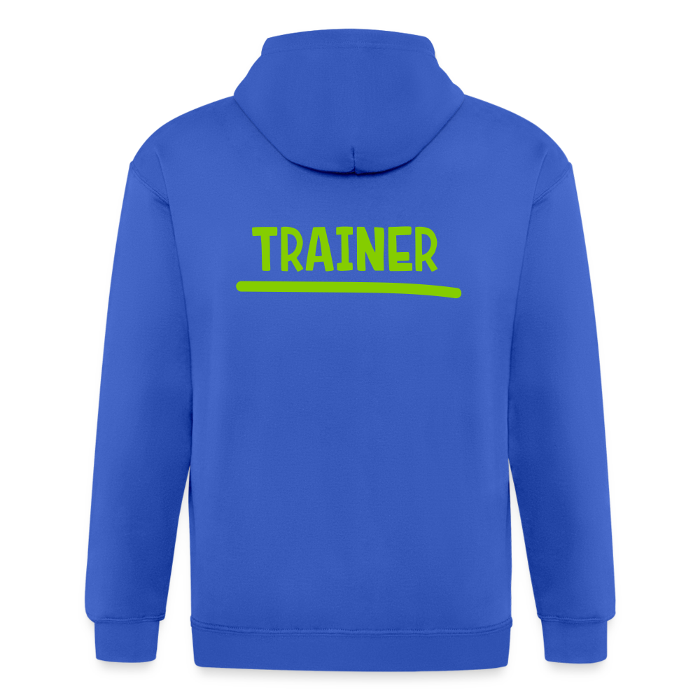 Chaqueta con capucha de alto gramaje para hombre"MJM Trainer" - royal blue