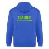 Chaqueta con capucha de alto gramaje para hombre"MJM Trainer" - royal blue