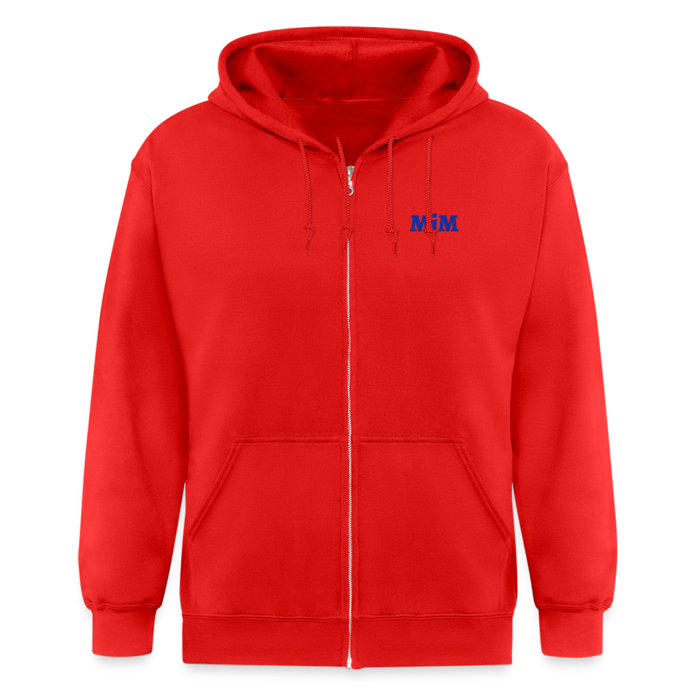 Chaqueta con capucha de alto gramaje para hombre"MJM Trainer" - red