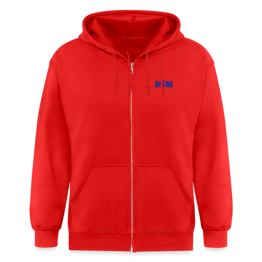 Chaqueta con capucha de alto gramaje para hombre"MJM Trainer" - red