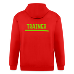 Chaqueta con capucha de alto gramaje para hombre"MJM Trainer" - red