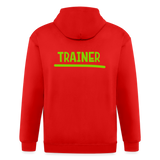 Chaqueta con capucha de alto gramaje para hombre"MJM Trainer" - red