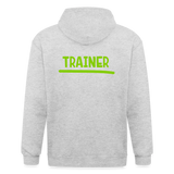 Chaqueta con capucha de alto gramaje para hombre"MJM Trainer" - heather white