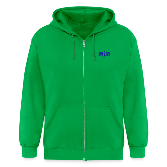 Chaqueta con capucha de alto gramaje para hombre"MJM Trainer" - kelly green