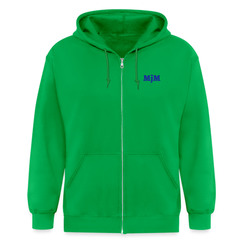 Chaqueta con capucha de alto gramaje para hombre"MJM Trainer" - kelly green