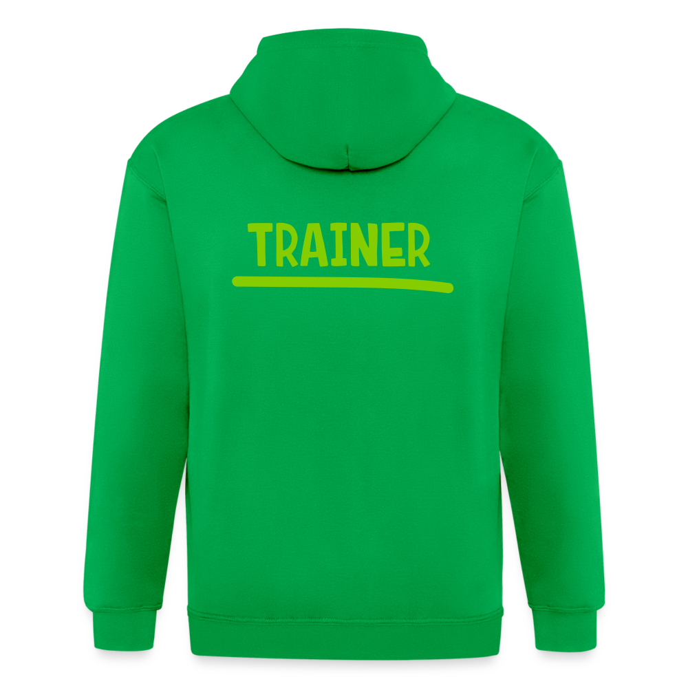 Chaqueta con capucha de alto gramaje para hombre"MJM Trainer" - kelly green