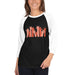 Camiseta con manga raglán tres cuartos