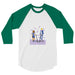 Camiseta con manga raglán tres cuartos